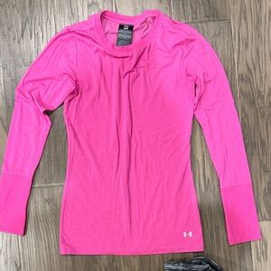 Under Armour Women's Vibrant Pink Long Sleeve Tee